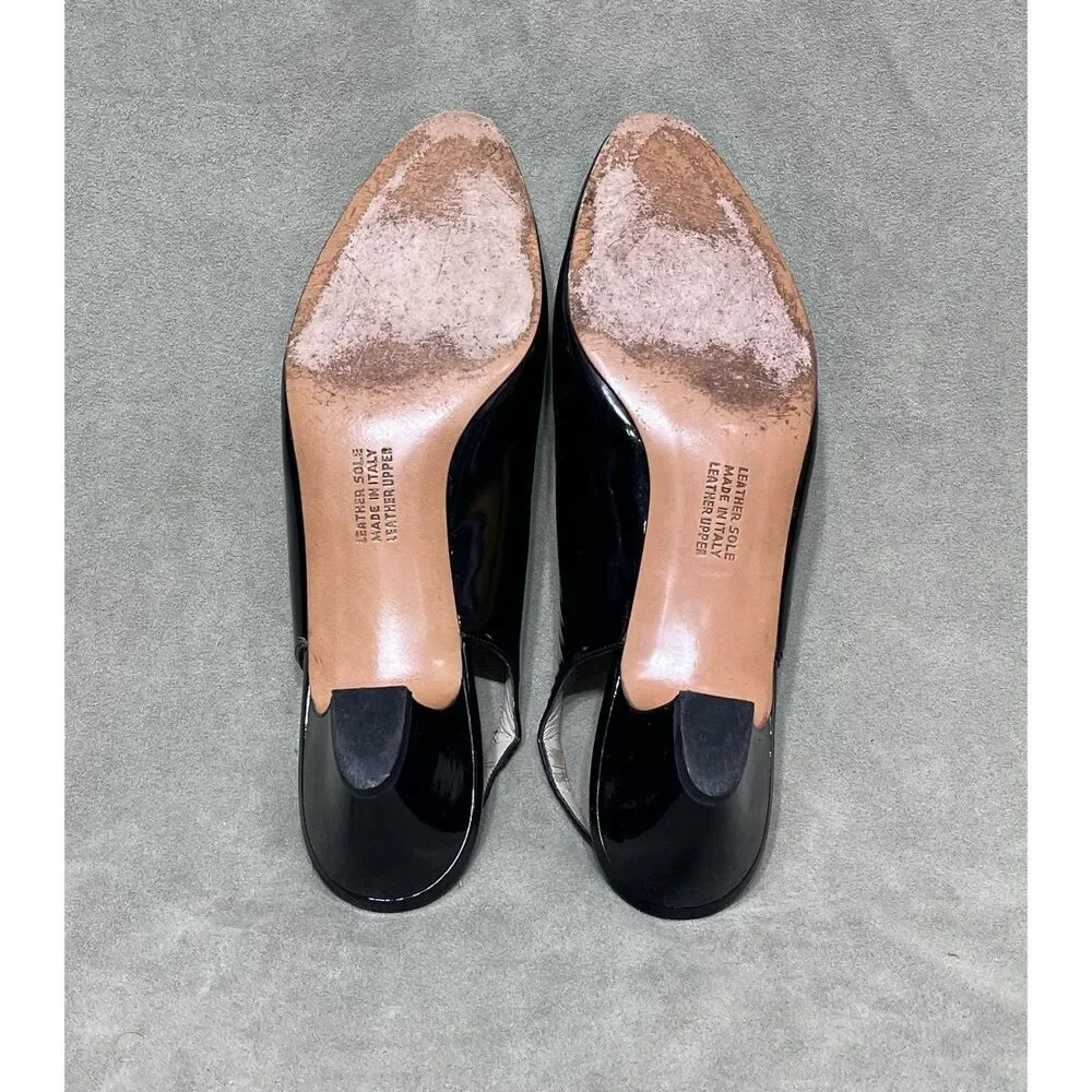 Salvatore Ferragamo Leather Slingback Pumps - Size 10 - Picture 2 of 3